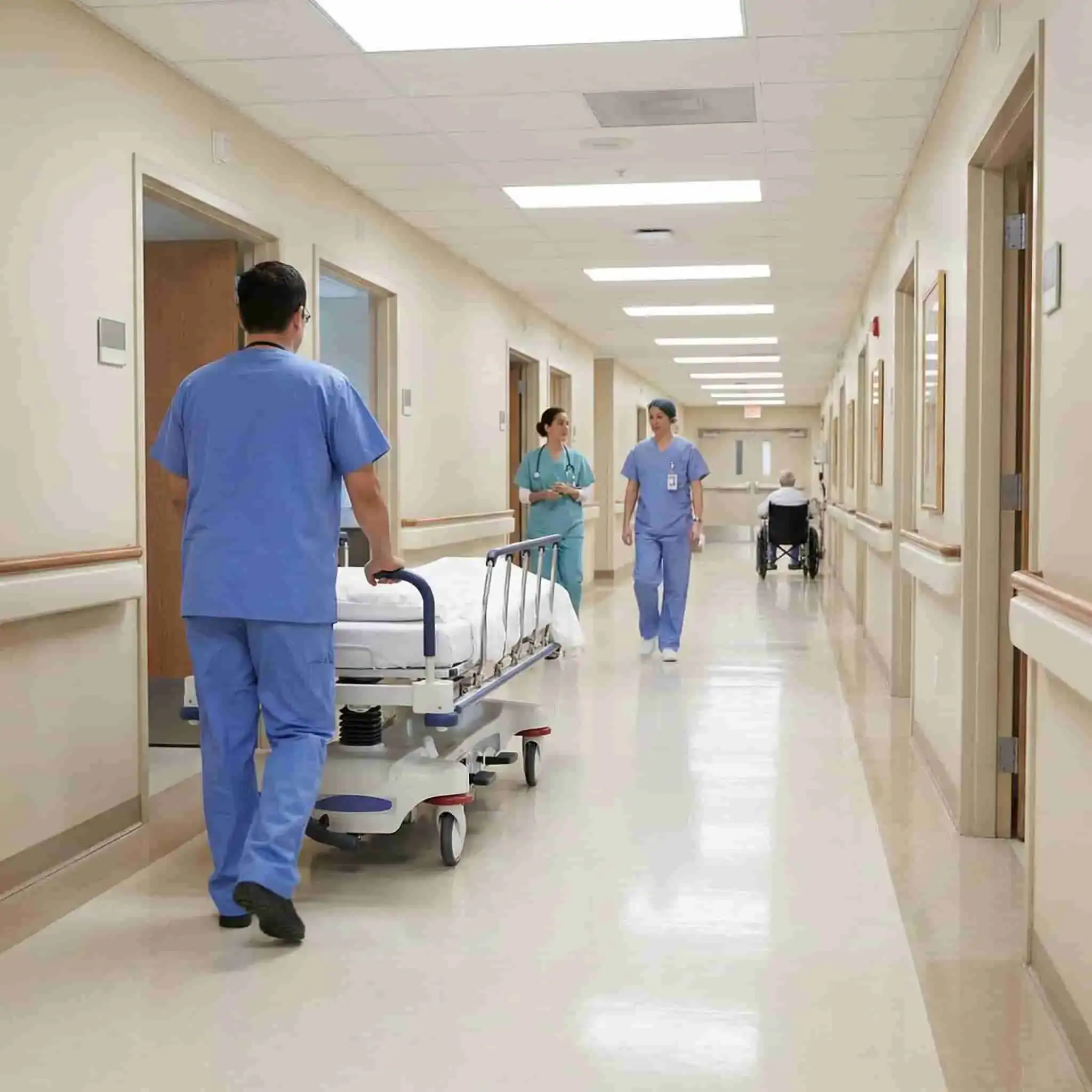 Medical office corridor